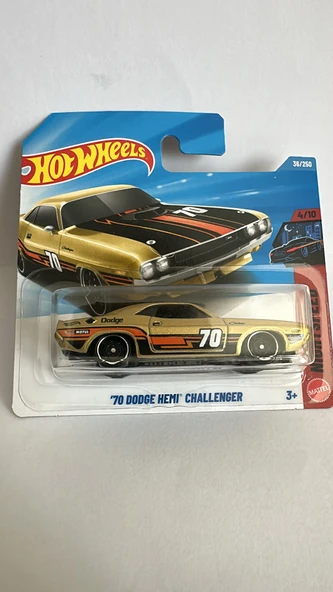 Hot Wheels 70 Dodge Hemi Challenger Sarı ürün görseli 1