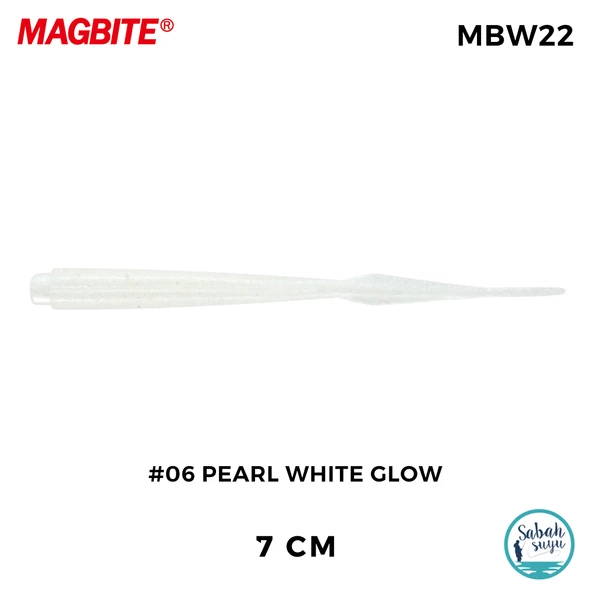 Magbite Jamming 7cm #06 Pearl White Glow Kokulu Silikon Yem (7 Adet) ürün görseli 1