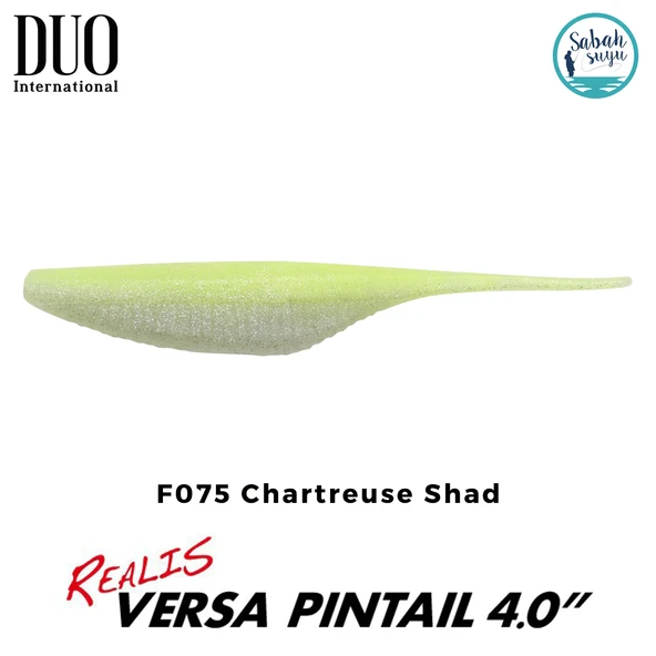 Duo Realis Versa Pintail 10cm (4") Silikon Yem F075 Chartreuse Shad ürün görseli 1