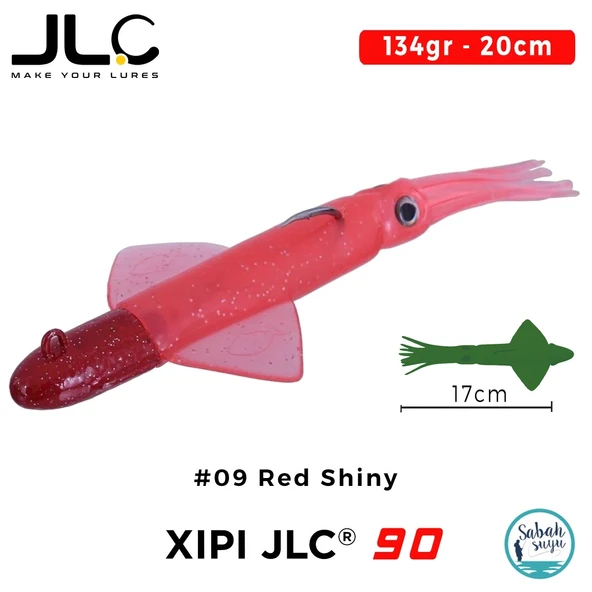 JLC Xipi 90 Set 134gr 20cm #09 Red Shiny Silikon Kalamar ürün görseli 1