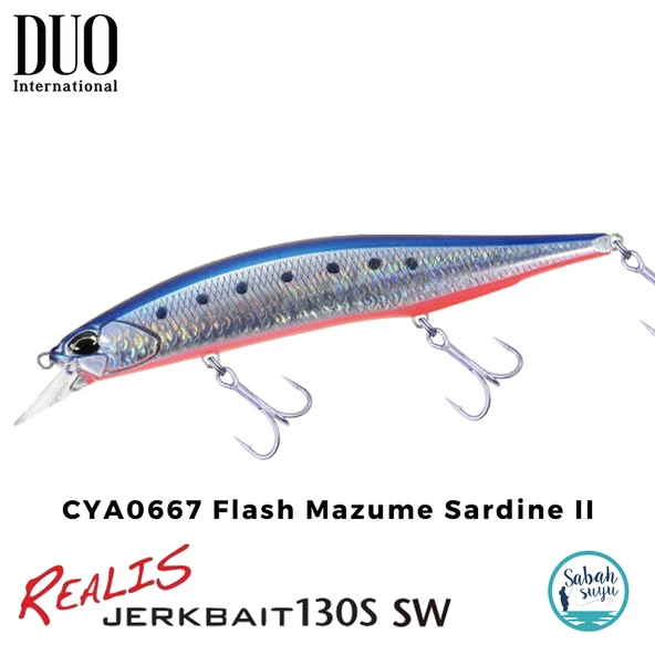 Duo Realis Jerkbait 130S SW CYA0667 Flash Mazume Sardine II ürün görseli 1