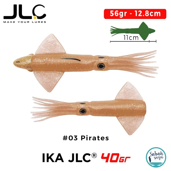 JLC IKA 40 Combo Set 56gr 12.8cm #03 Pirates (2+1) Silikon Kalamar ürün görseli 1