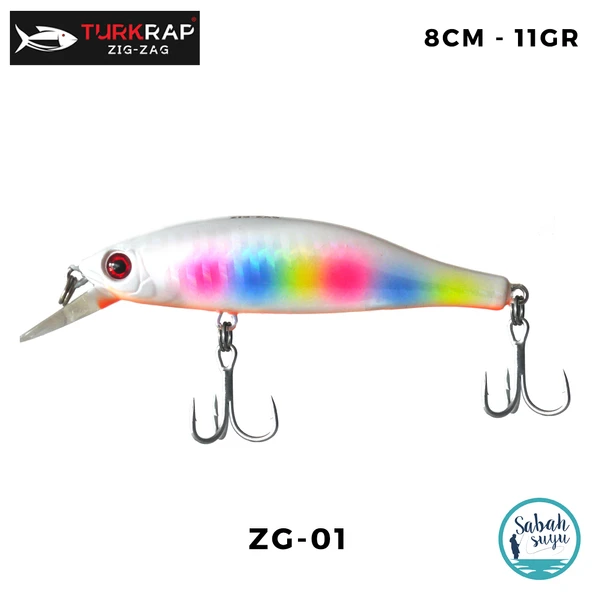 Turkrap Zig-Zag 80S 8cm 11gr ZG-01 ürün görseli 1