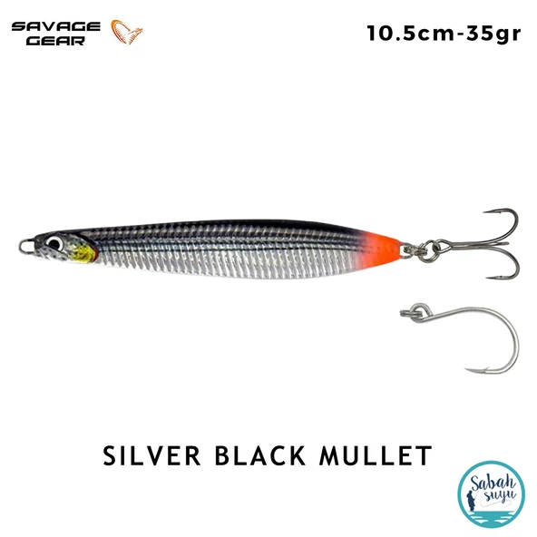 Savage Gear Surf Seeker 10.5cm 35gr Kaşık Yem Silver Black Mullet ürün görseli 1