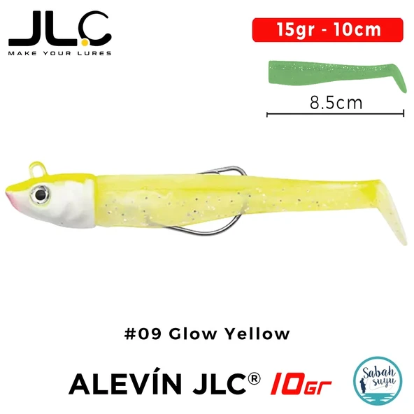 JLC Alevin Set 15gr 10cm #09 Glow Yellow Silikon Balık ürün görseli 1