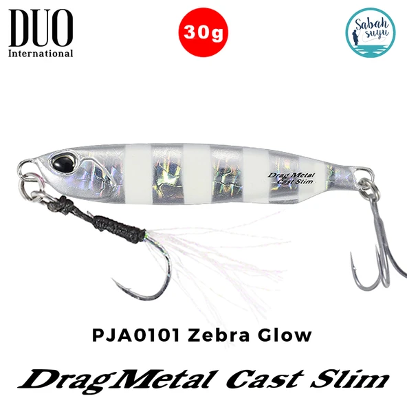 Duo Drag Metal Cast Slim Jig 30gr. PJA0101 Zebra Glow ürün görseli 1