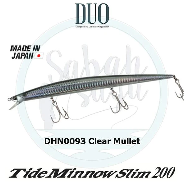 Duo Tide Minnow Slim 200 DHN0093 Clear Mullet ürün görseli 1