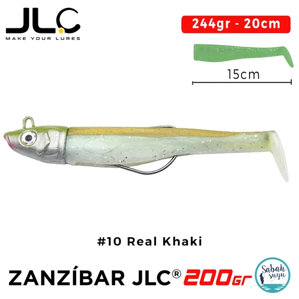 JLC Zanzibar 200 Set 244gr 20cm #10 Real Khaki Silikon Balık ürün görseli 1