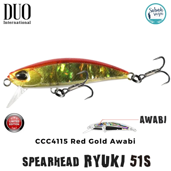 Duo Spearhead Ryuki 51S CCC4115 Red Gold Awabi ürün görseli 1