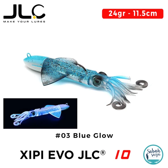 JLC Xipi Evo 10 Set 24gr 11.5cm #03 Blue Glow Silikon Kalamar ürün görseli 1