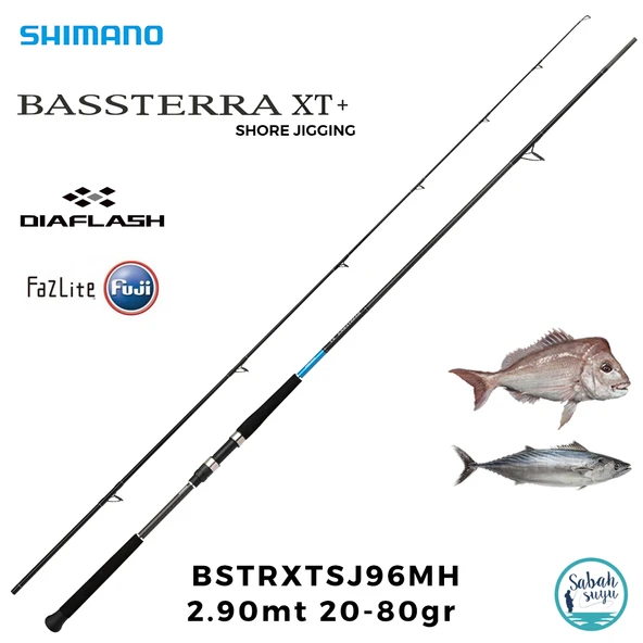 Shimano Bassterra XT 96MH 2.90mt 20-80gr (2P) Shore Jigging Kamış ürün görseli 1