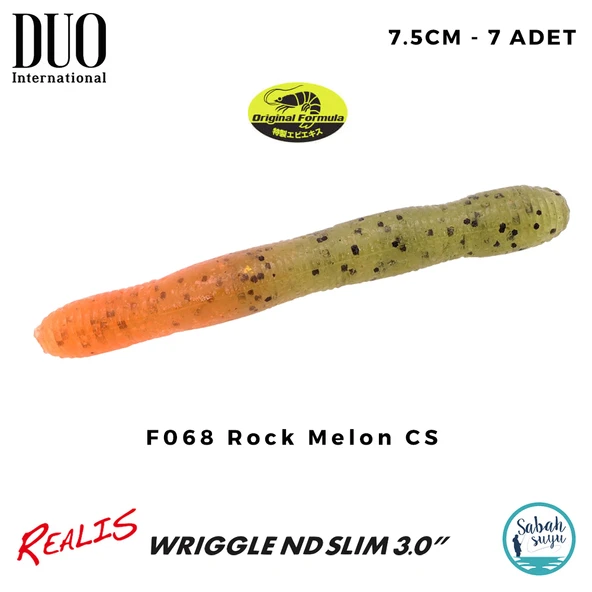 Duo Realis Wriggle ND Slim 3" 7.5cm (7 Adet) F068 Rock Melon CS ürün görseli 1