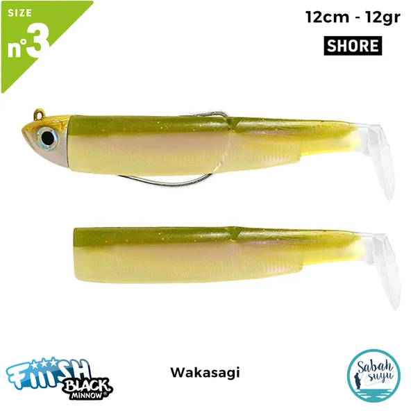 Fiiish Black Minnow BM120/3 BM1604 Combo Shore 12cm 12gr Wakasagi ürün görseli 1