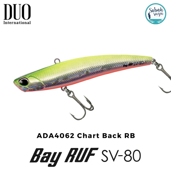 Duo Bay Ruf SV 80 8cm 15gr ADA4062 Chart Back RB Vibrasyon Maket Balık ürün görseli 1