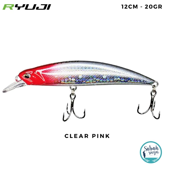 Ryuji Real Jerk 95S 9.5cm 16gr Clear Pink Maket Balık ürün görseli 1