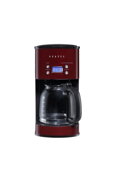VESTEL Retro Bordo Filtre Kahve Makinası 1000w 12 Fincan Kapasite ürün görseli 1