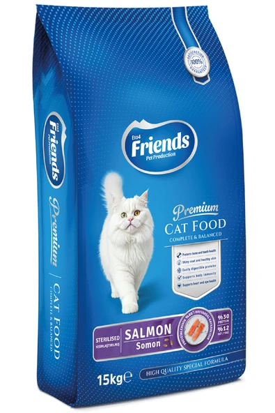 Premium 15 Kg Somonlu Kısır Yetişkin Kedi Maması ürün görseli 1