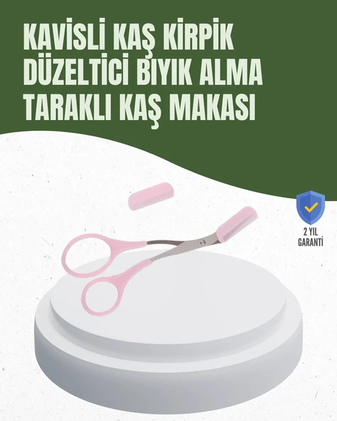 Nevamel Hassas Kesim İçin Kavisli Yüz Bakım Makası ürün görseli 1
