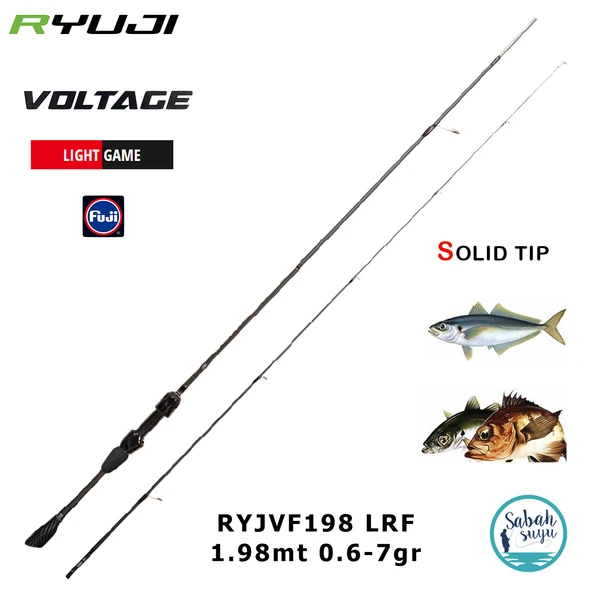 Ryuji Voltage Fuji 1.98mt 0.6-7gr Solid (2P) LRF Kamış ürün görseli 1