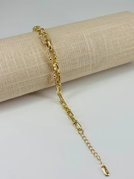 Renk  Pirinç Cm Bileklik 17+4 Cm  - Kbl0511 ürün görseli 1