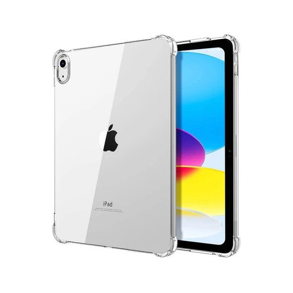 iPad 11. Nesil (A16) / 10. Nesil Uyumlu Köşe Korumalı Şeffaf Esnek Antishock Kılıf ürün görseli 1