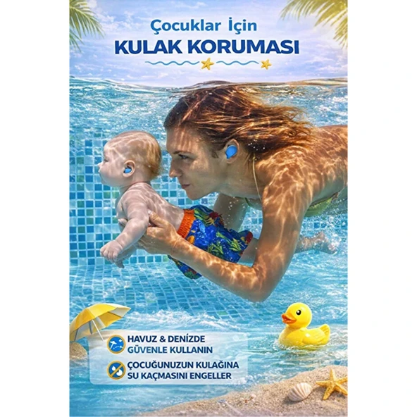 Silikon Kulak Tıkacı - 6'lı Özel Kutulu - Su Geçirmez ve Gürültü Önleyici ürün görseli 1