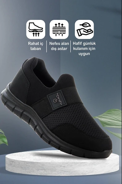 Fort 2023 Anatomik Rahat Esnek Bağcıksız Erkek Sneaker Ayakkabı ürün görseli 1