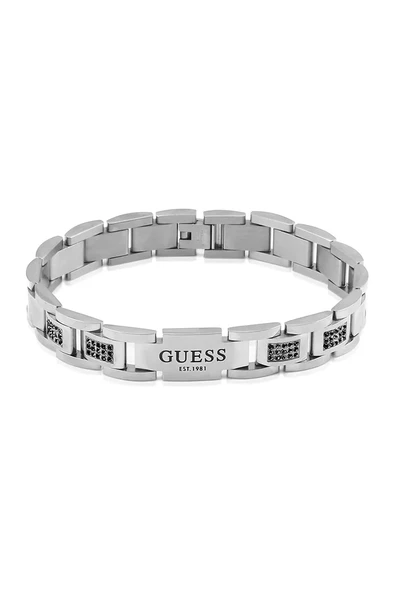 Guess Erkek Metalik Gri Bileklik JGUJUMB01342JWSTBKTU ürün görseli 1