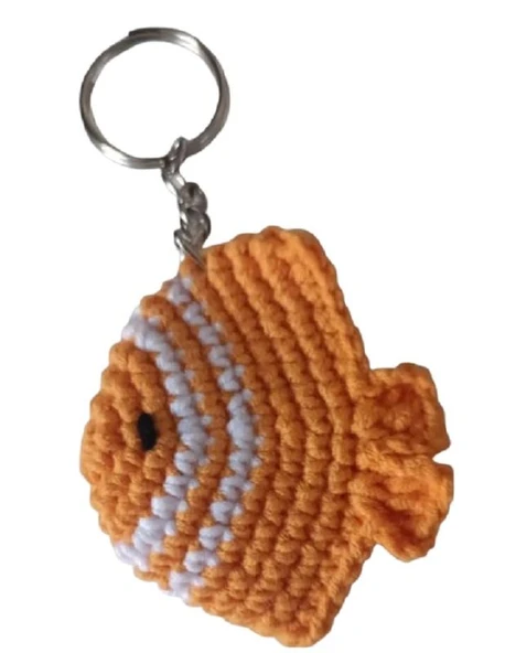 Maskot Minik Nemo Amigurumi Organik Anahtarlık Oyuncak ürün görseli 1