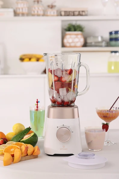 Emsan Multiblend Smoothie Blender Cream 1000W - Resim 2