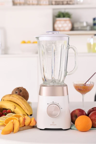 Emsan Multiblend Smoothie Blender Cream 1000W ürün görseli 1