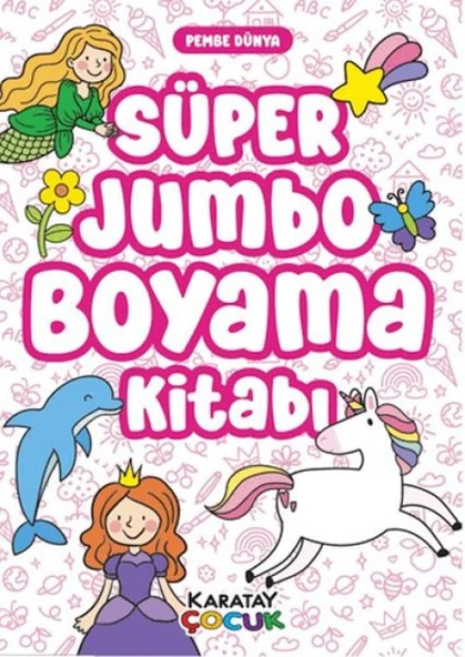 Süper Jumbo Boyama Kitabı - Pembe Dünya ürün görseli 1