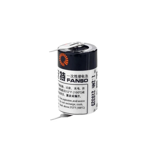 FANSO ER14250H 3.6V 1/2 AA Size Pil (Li-SOCL2) 2 PIN ürün görseli 1
