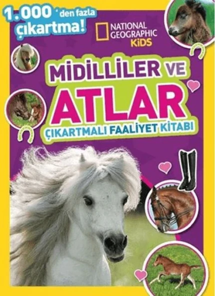 Kids Midilliler ve Atlar Çıkartmalı Faaliyet Kitabı ürün görseli 1