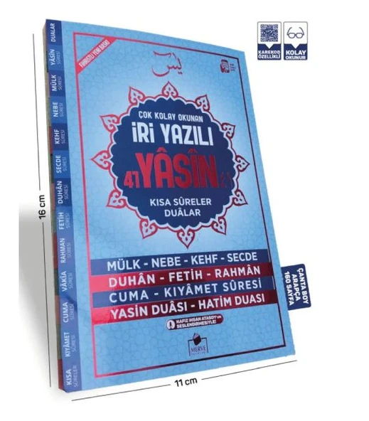 Yasin Şerif Çanta Boy İri Yazılı 160 Sayfa ürün görseli 1
