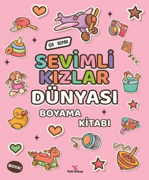 Sevimli Kızlar Dünyası Boyama Kitabı ürün görseli 1