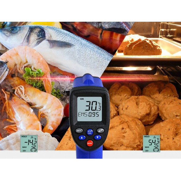 WINTACT WT900 Infrared Temassız Lazer Termometre - Resim 6