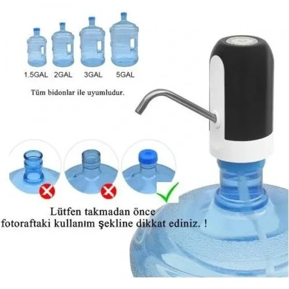 Şarjlı Damacana Su Pompası - Resim 4