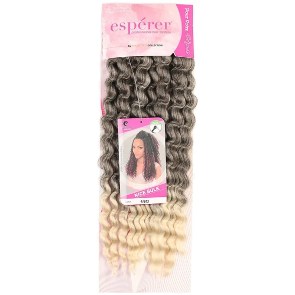 Nice Bulk Afro Su Dalgası / Kahve / Platin Ombreli - Resim 2
