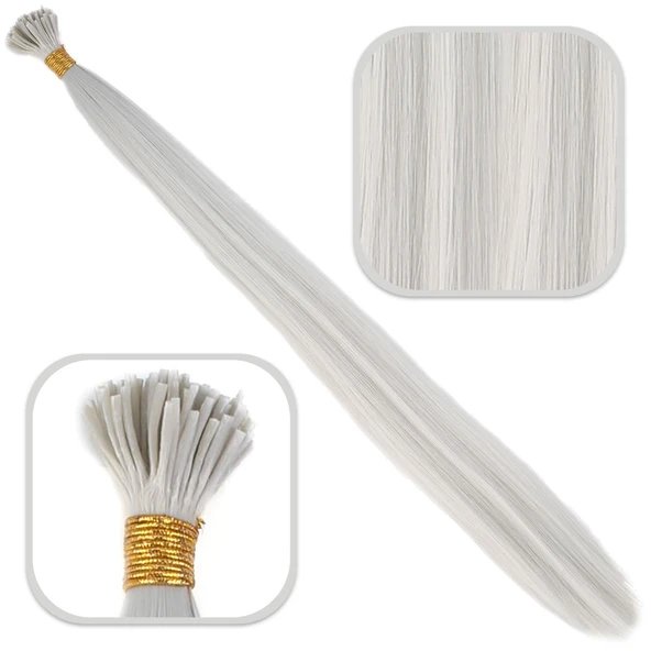 Fiber Sentetik Boncuk Kaynaklık Renkli / Açık Gri / 100 Adet ürün görseli 1