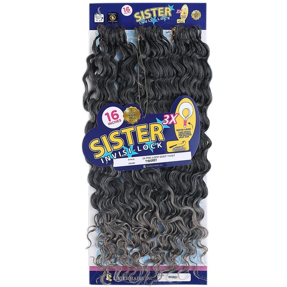 Afro Dalgası / Siyah Gri Ombreli T1B/Grey - Resim 3