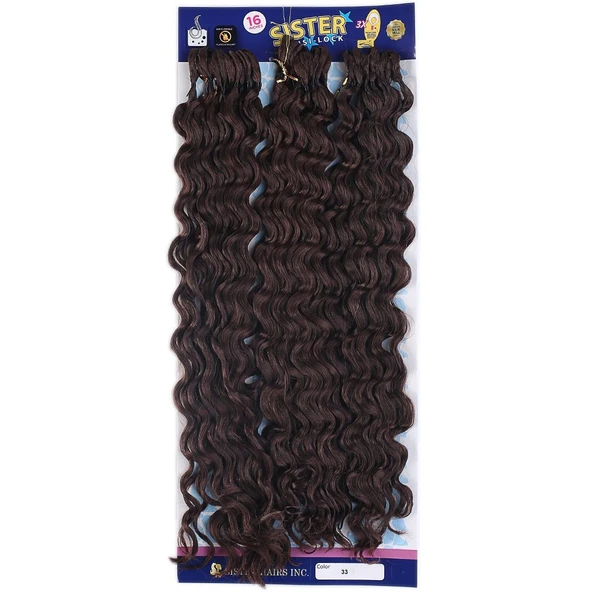 Afro Dalgası / Koyu Kahve 33 ürün görseli 1