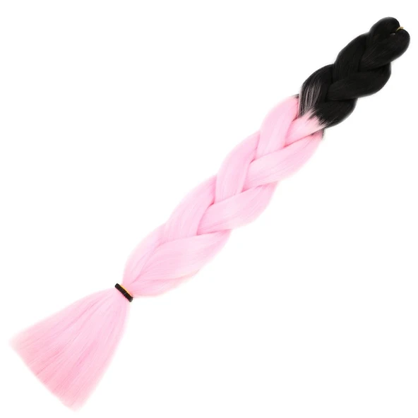 Afrika Örgülük Sentetik Ombreli 100 Gr. / Siyah / Şeker Pembe ürün görseli 1
