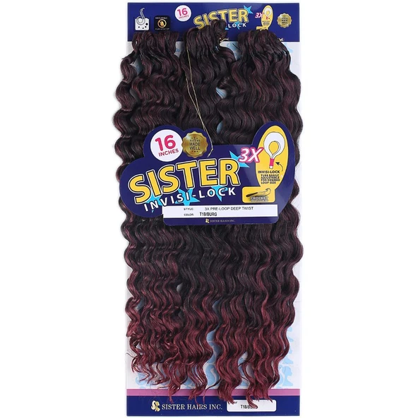 Afro Dalgası /Siyah Kızıl Ombreli 1B/BG - Resim 3