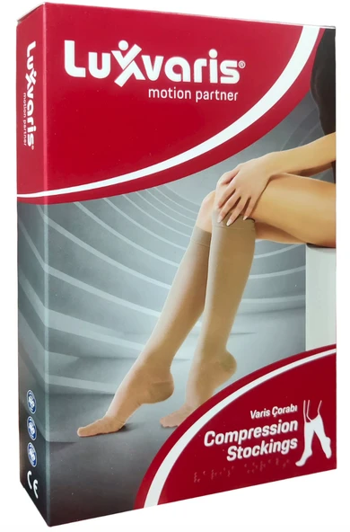 Luxvaris 807 CCL2 Dizaltı Burnu Kapalı Ten Rengi Varis Çorabı No: 7 ürün görseli 1