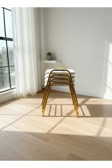 4'LÜ TEPSİ MODEL MODERN SEHPA - Resim 2