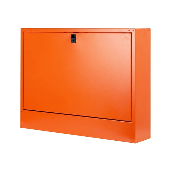 Alfafonet Ziglat 500 Serisi Duvar Tipi Laptop Dolabı 700x150x500 mm Turuncu | 70 kg Taşıma Kapasiteli | Kilitli Metal Dolap ürün görseli 1