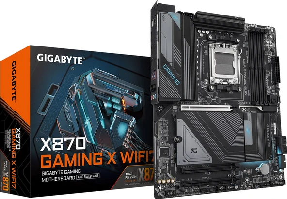 Gigabyte X870 GAMING X WIFI7 8000 MHz DDR5 ATX AM5 Anakart ürün görseli 1