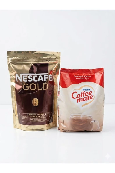 Nescafe Gold 200Gr Coffe Mate 500 Gr Süt Tozu ürün görseli 1