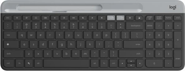 LOGITECH K580 Q SLIM MULTI-DEVICE BLUETOOTH(R) KABLOSUZ KLAVYE SİYAH 920-010624 ürün görseli 1
